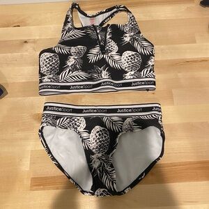 Justice size 10 bathing suit.